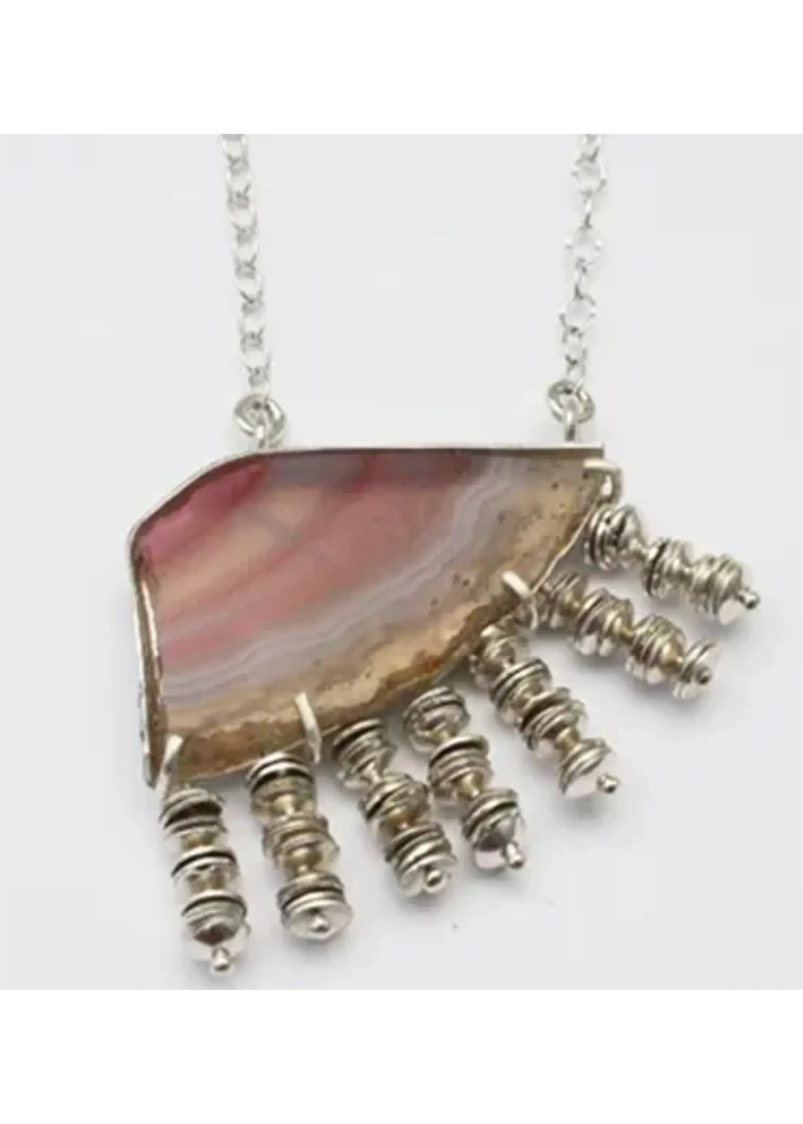 Stephanie O’Brien Stephanie O’Brien Agate Half Moon Necklace