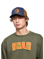 SCAD SCAD Crest Navy/Caramel Snapback Trucker Cap