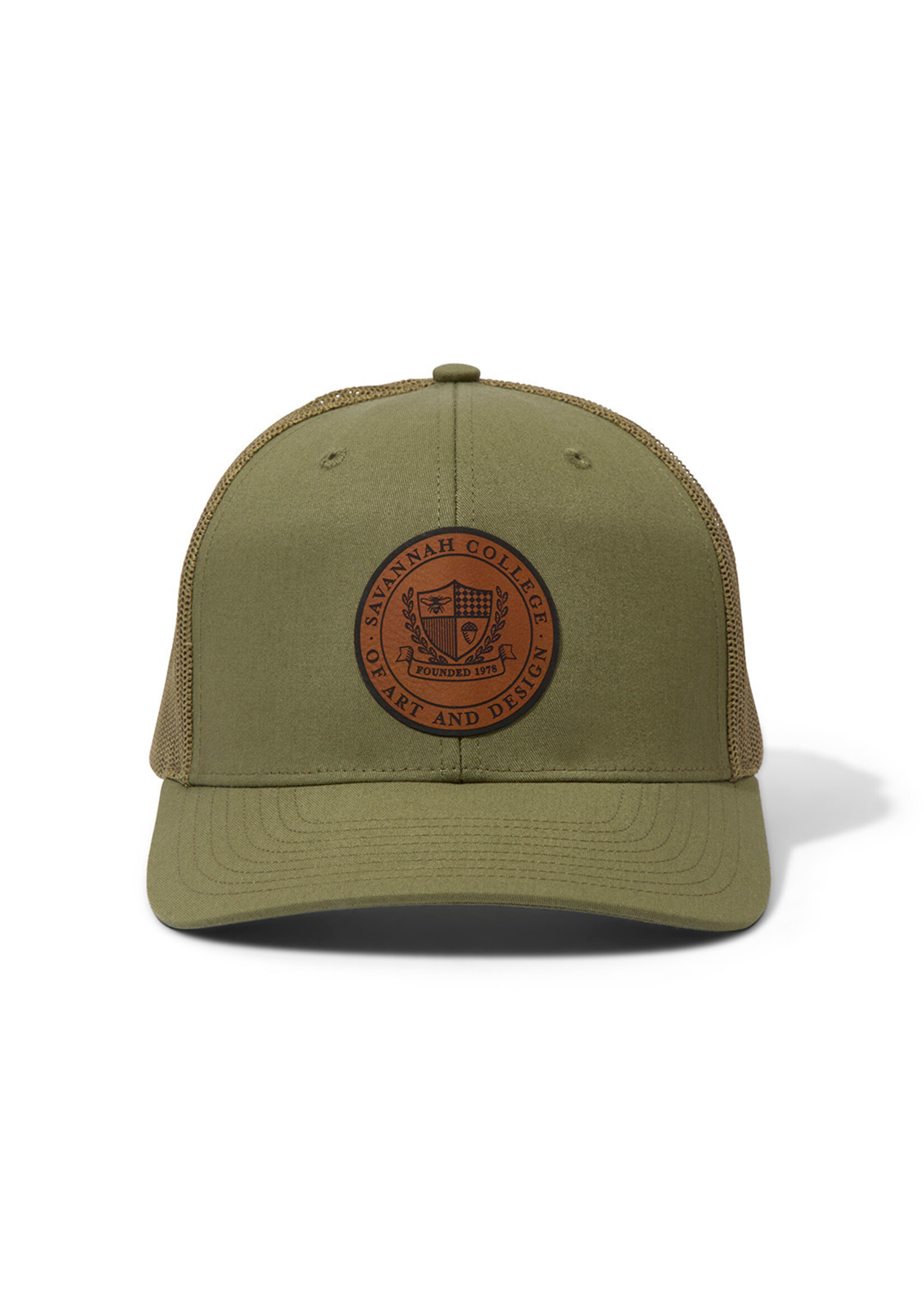 SCAD SCAD Crest Olive Snapback Trucker Cap