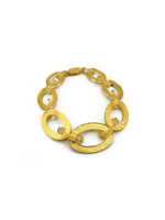 Acrylic and Gold Oval Link Chain