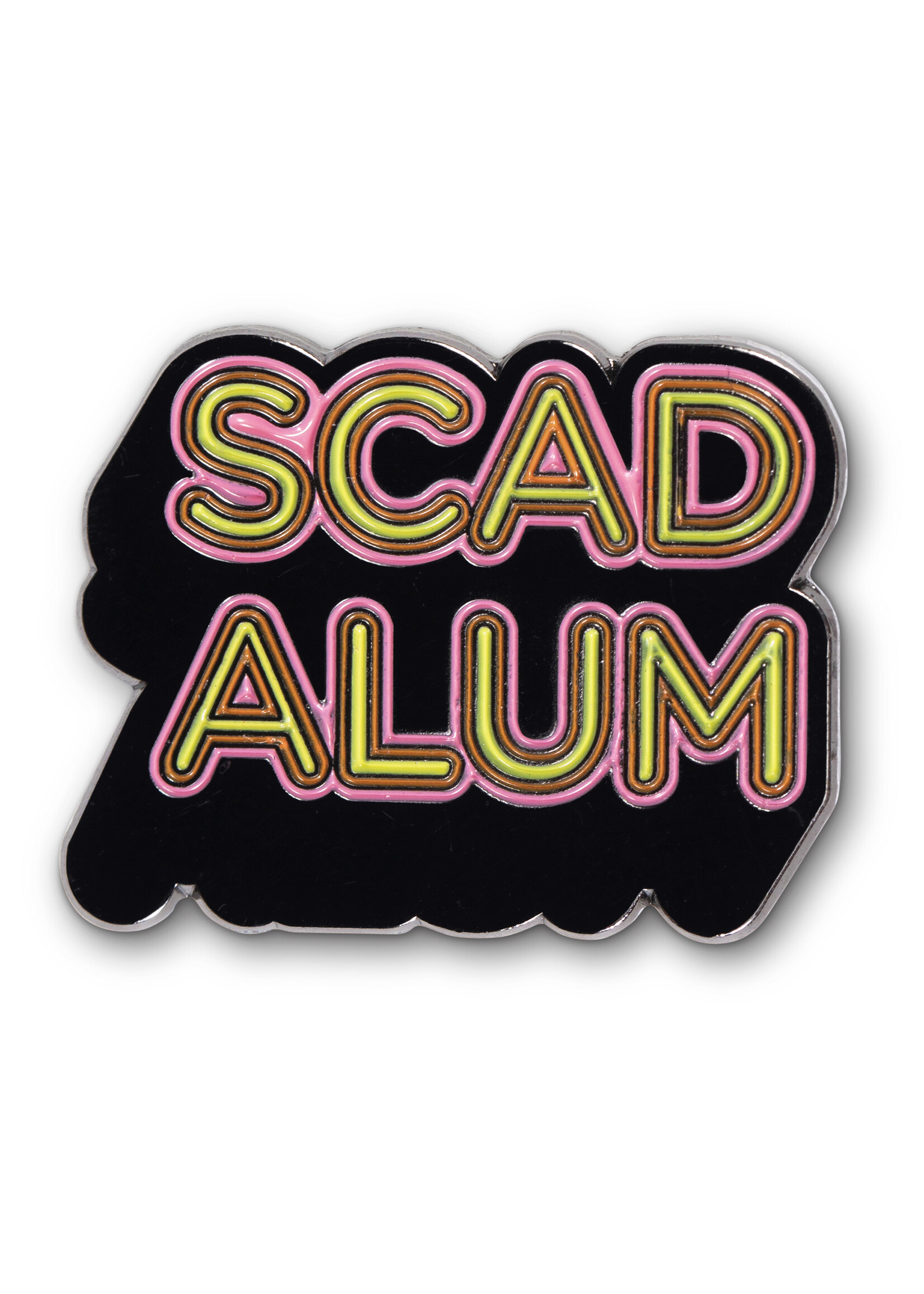 SCAD SCAD Alum Enamel Pin - Pink/Yellow