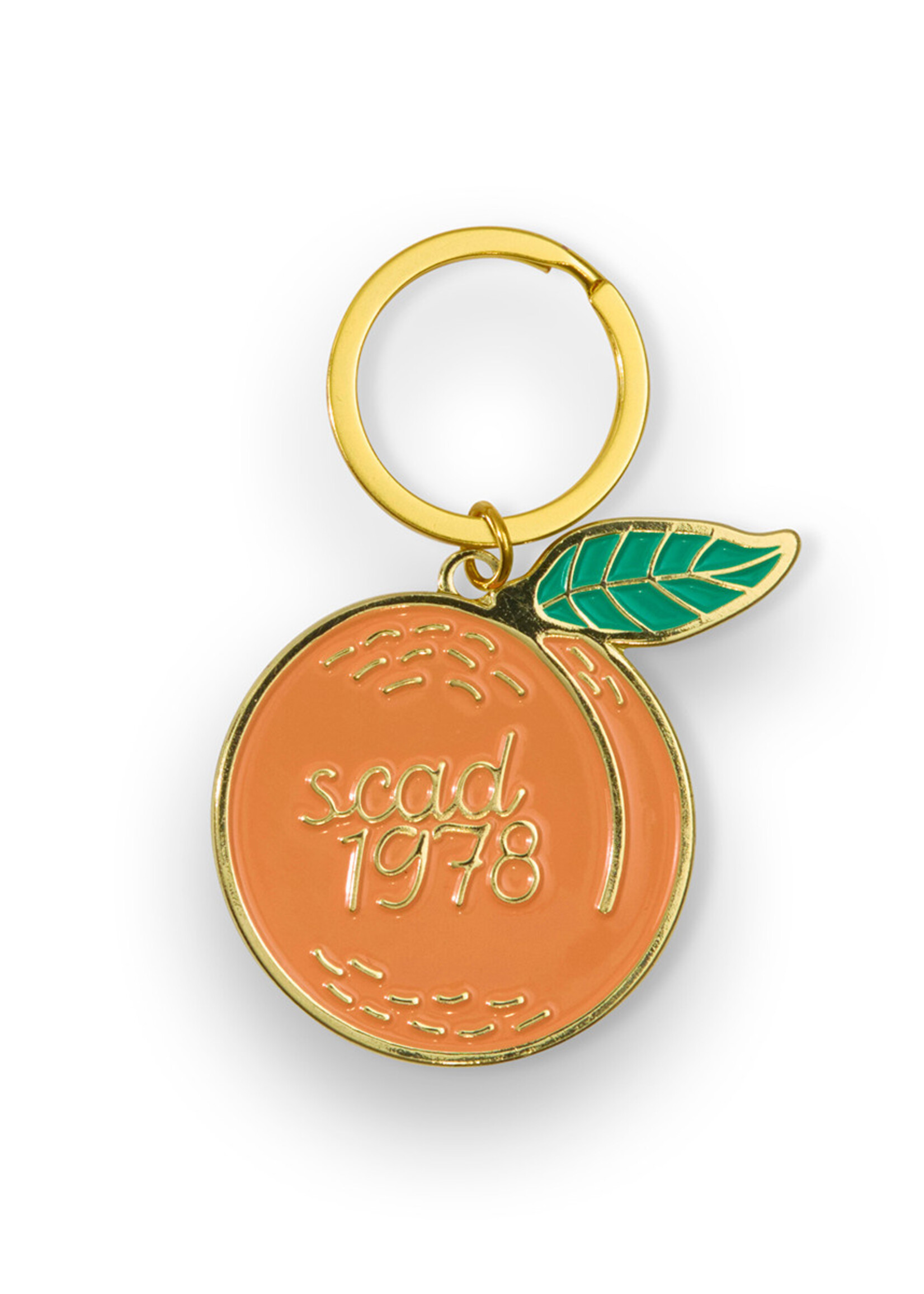 SCAD SCAD Peach Enamel Keychain