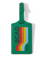 SCAD 70' Wave Luggage Tag, Kelly Green