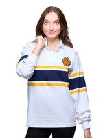 SCAD SCAD Crown Rugby Polo White/Navy/Yellow