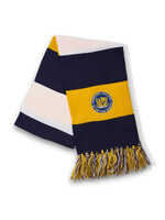 SCAD SCAD Crest Knit Scarf Navy/Yellow/White