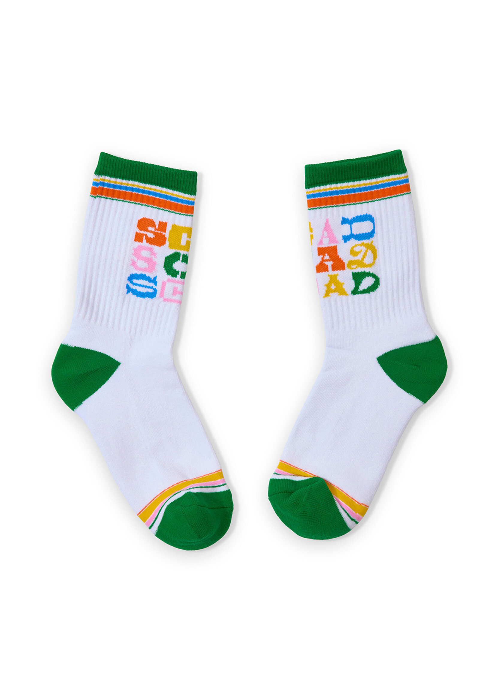 SCAD SCAD Typographic Rainbow Socks