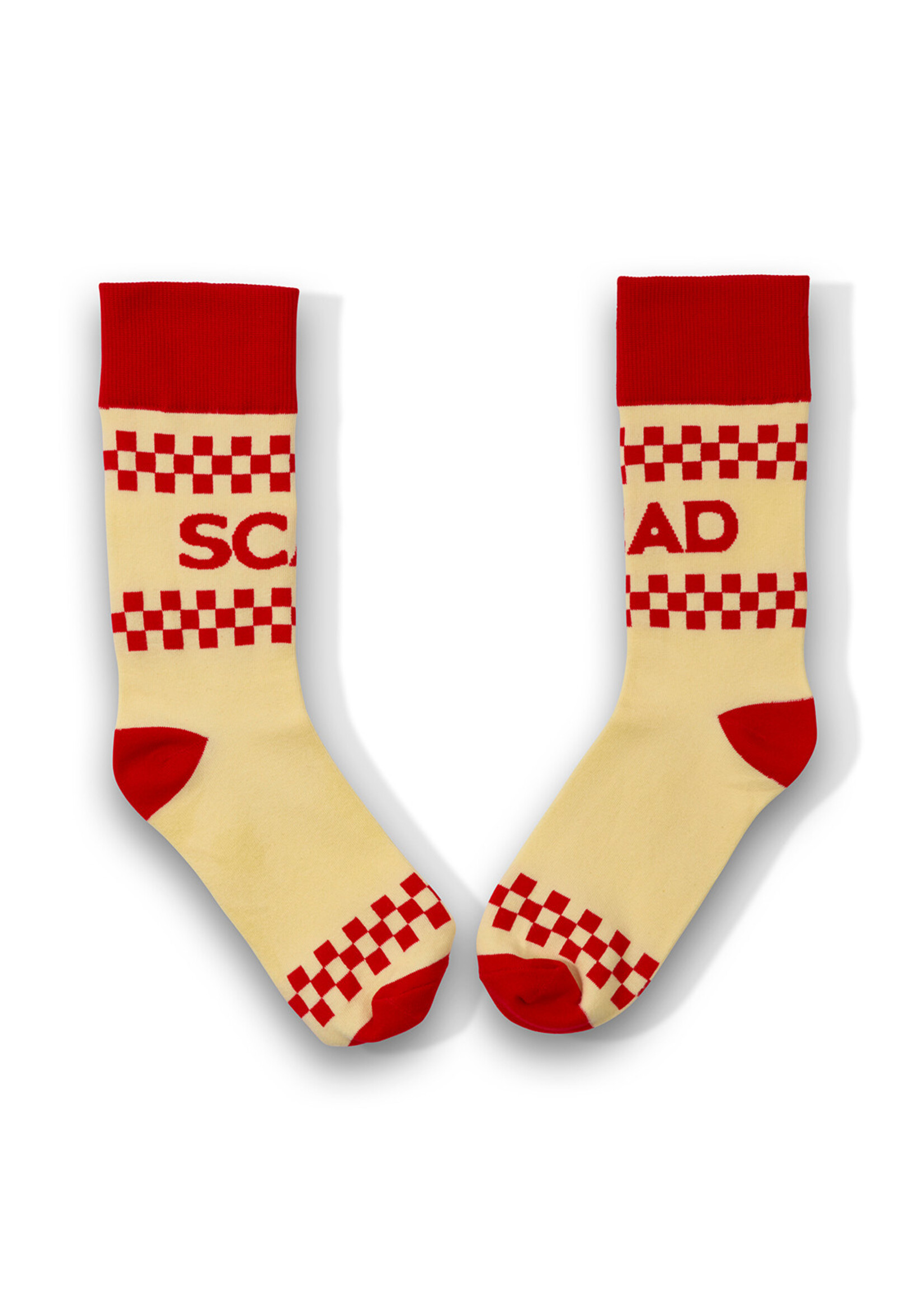 SCAD SCAD Red Check Socks