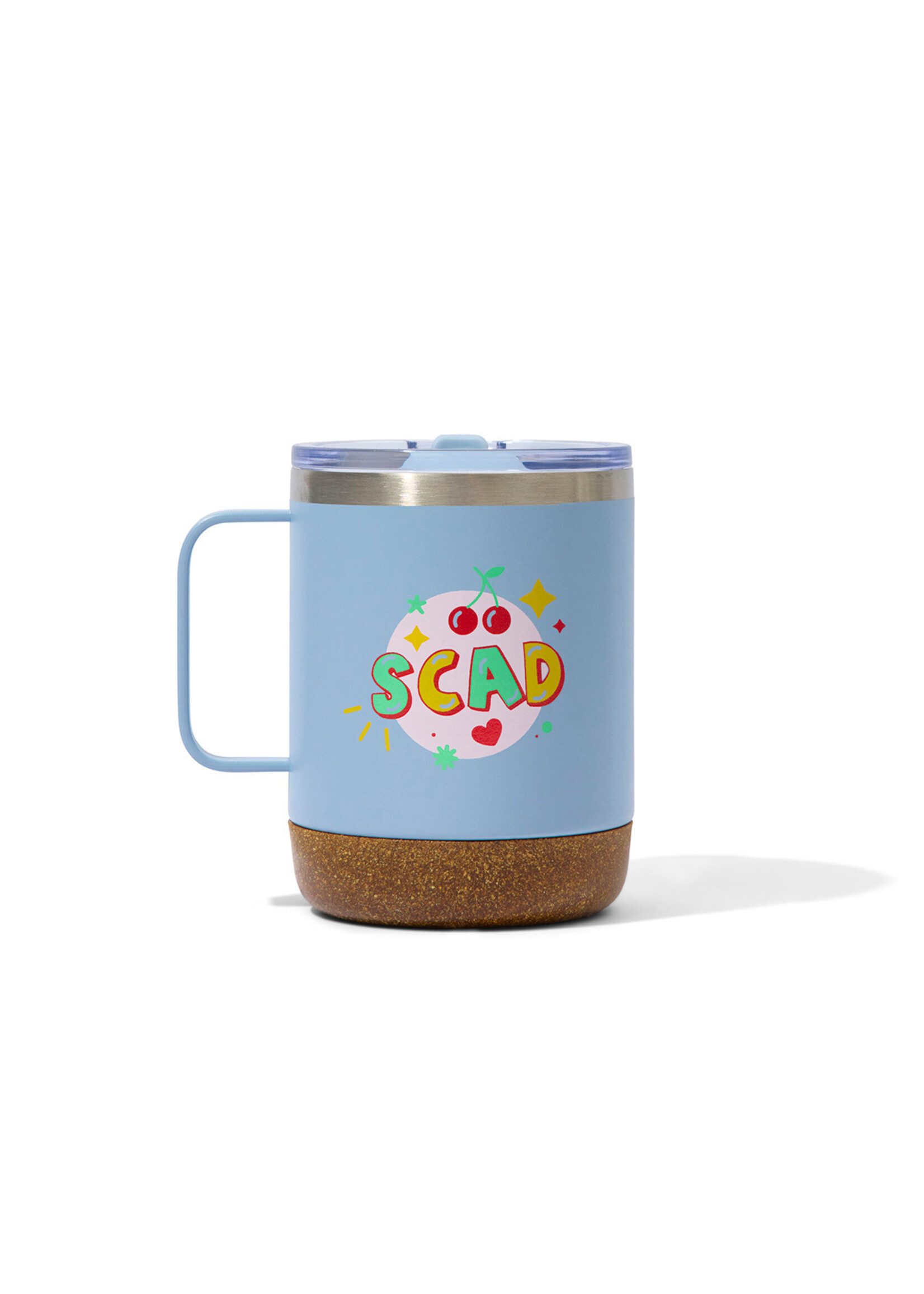 SCAD SCAD Light Blue Cherry Cork Mug