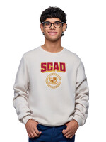 SCAD SCAD Crest Dribble Sweatshirt, Oatmeal