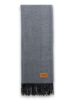 SCAD SCAD Woven Herringbone Throw Black