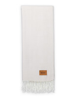 SCAD SCAD Woven Herringbone Throw Cream