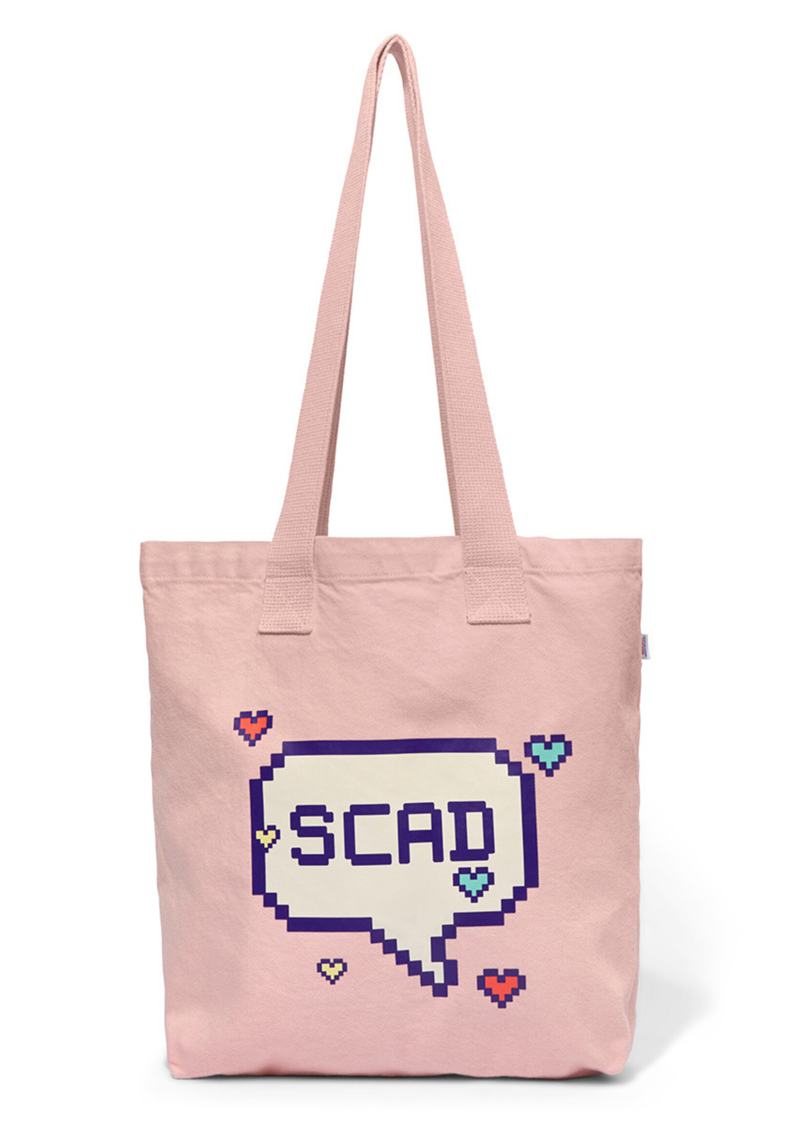 SCAD SCAD 8 Bit Bubble Pink Canvas Tote