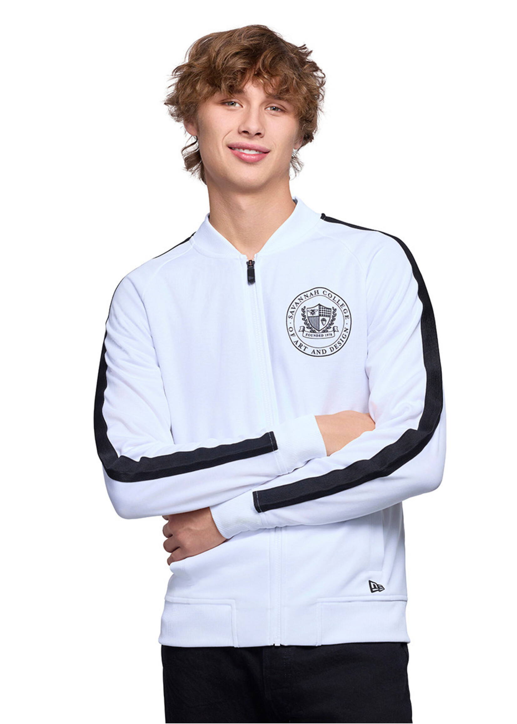 SCAD SCAD Crest Adult Track Jacket, Black/White