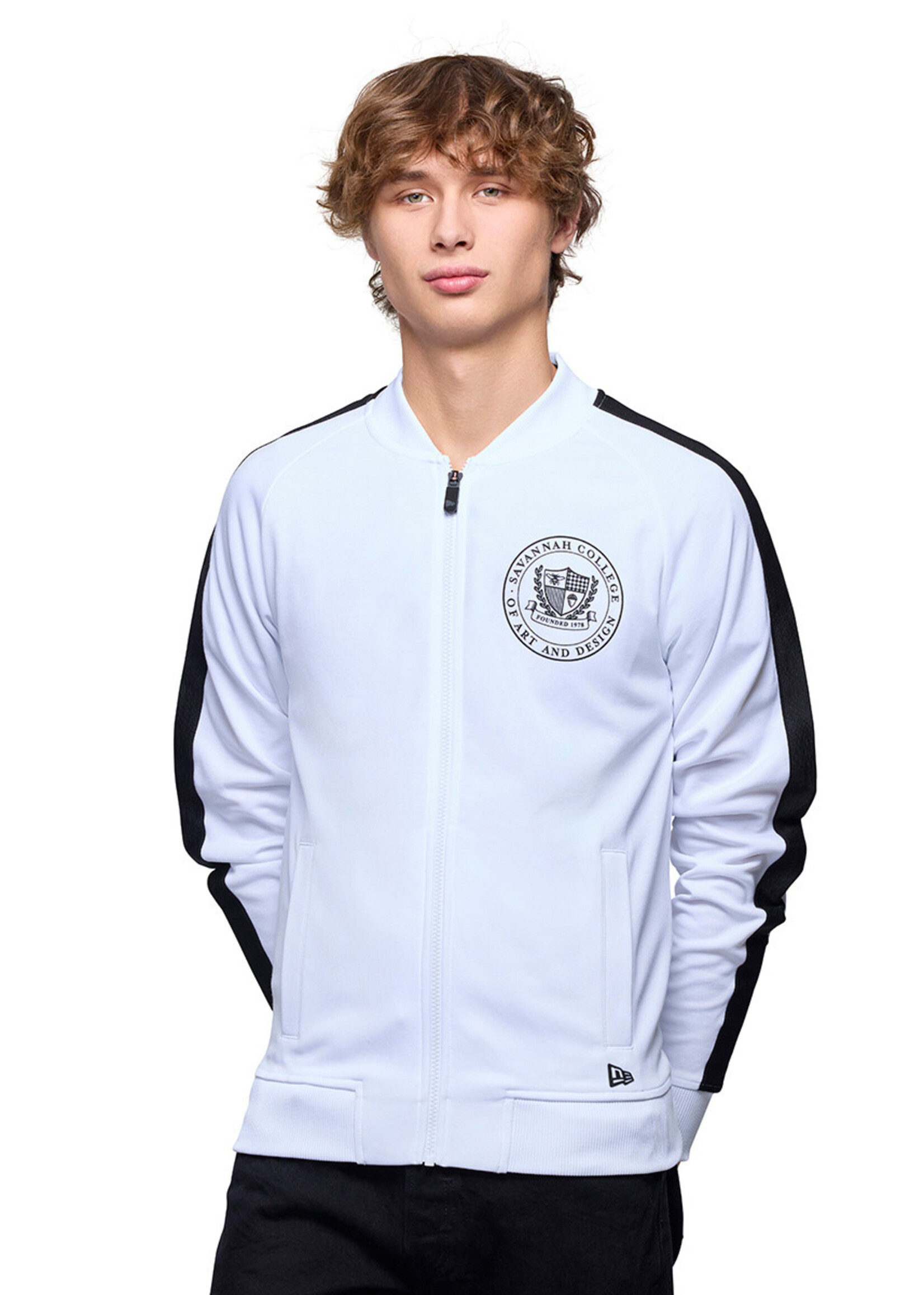 SCAD SCAD Crest Adult Track Jacket, Black/White