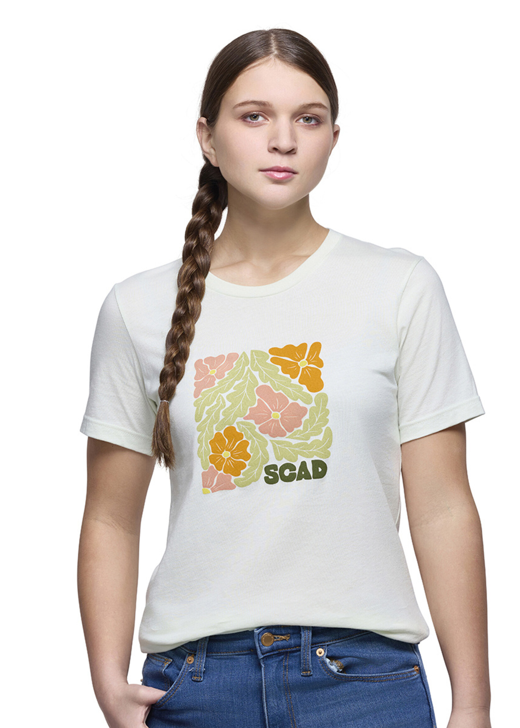 SCAD SCAD Floral Aesthetic Tshirt Soft Citron