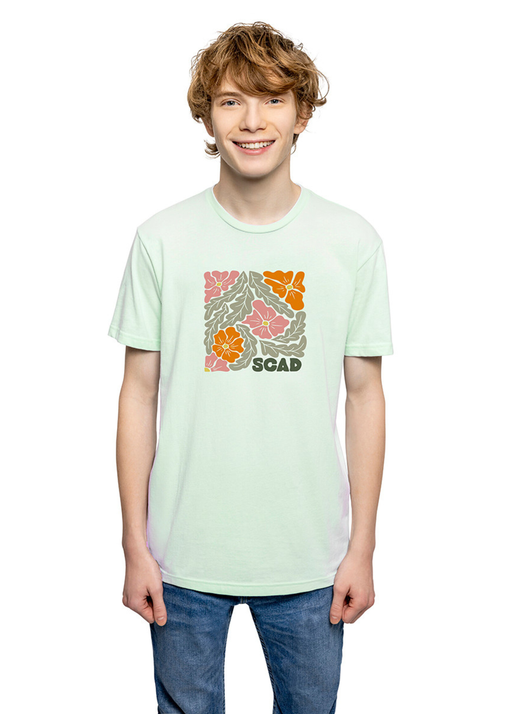 SCAD SCAD Floral Aesthetic Tshirt Soft Citron