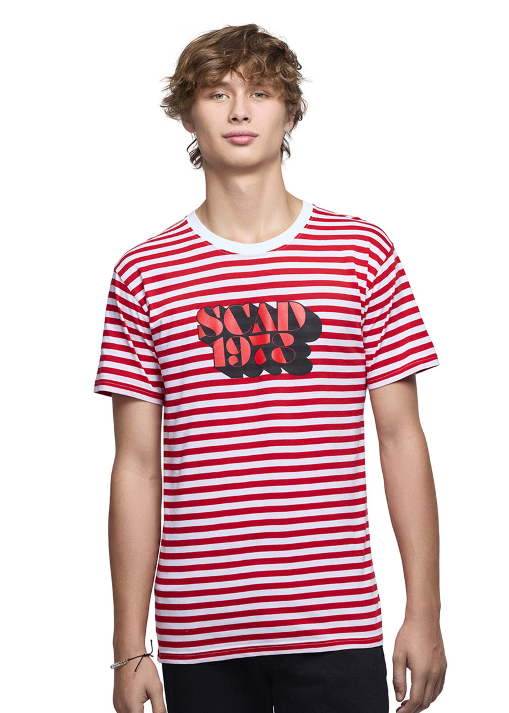 SCAD SCAD Retro Bold Tshirt Red & White
