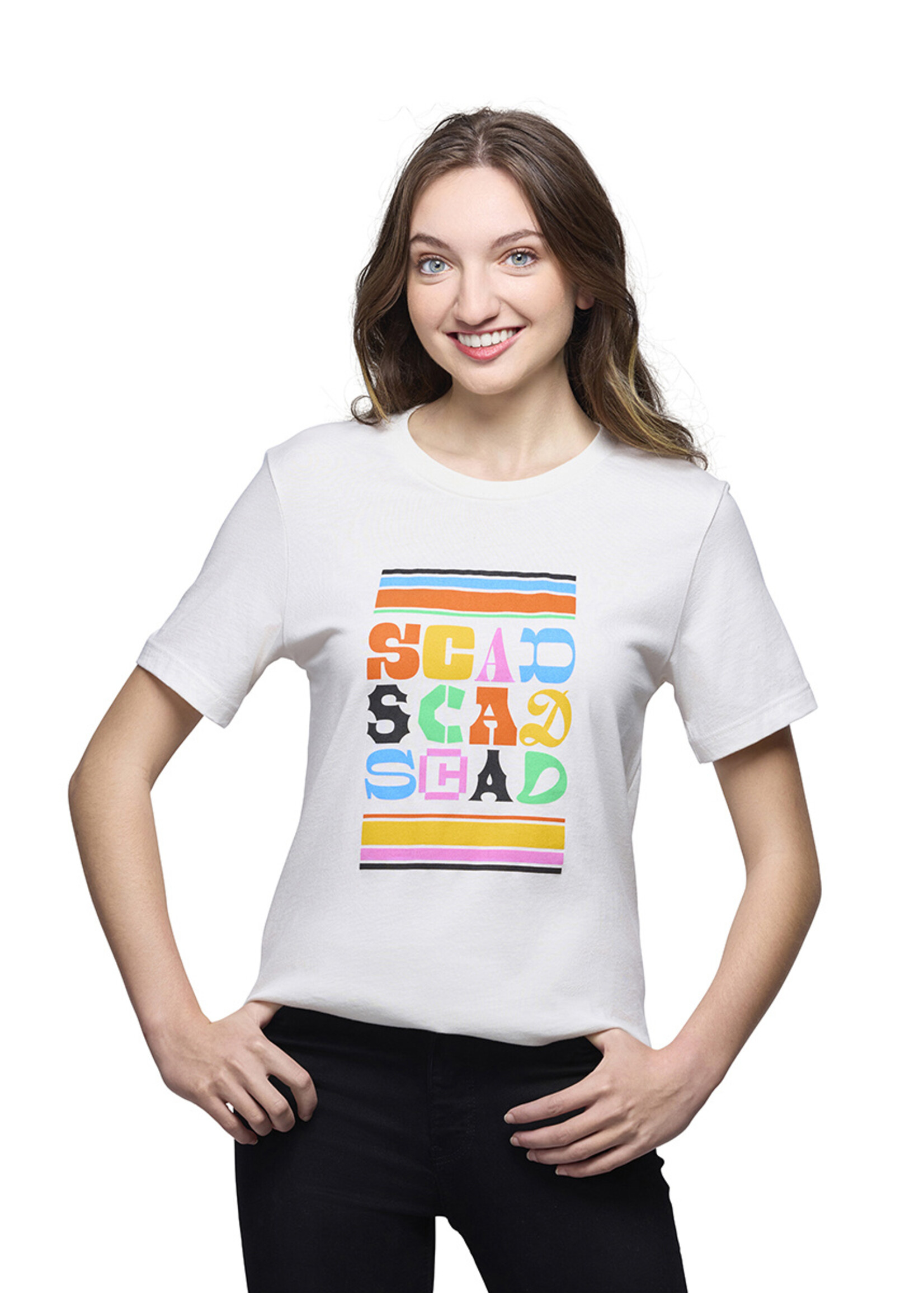 SCAD SCAD Rainbow Typography Tshirt