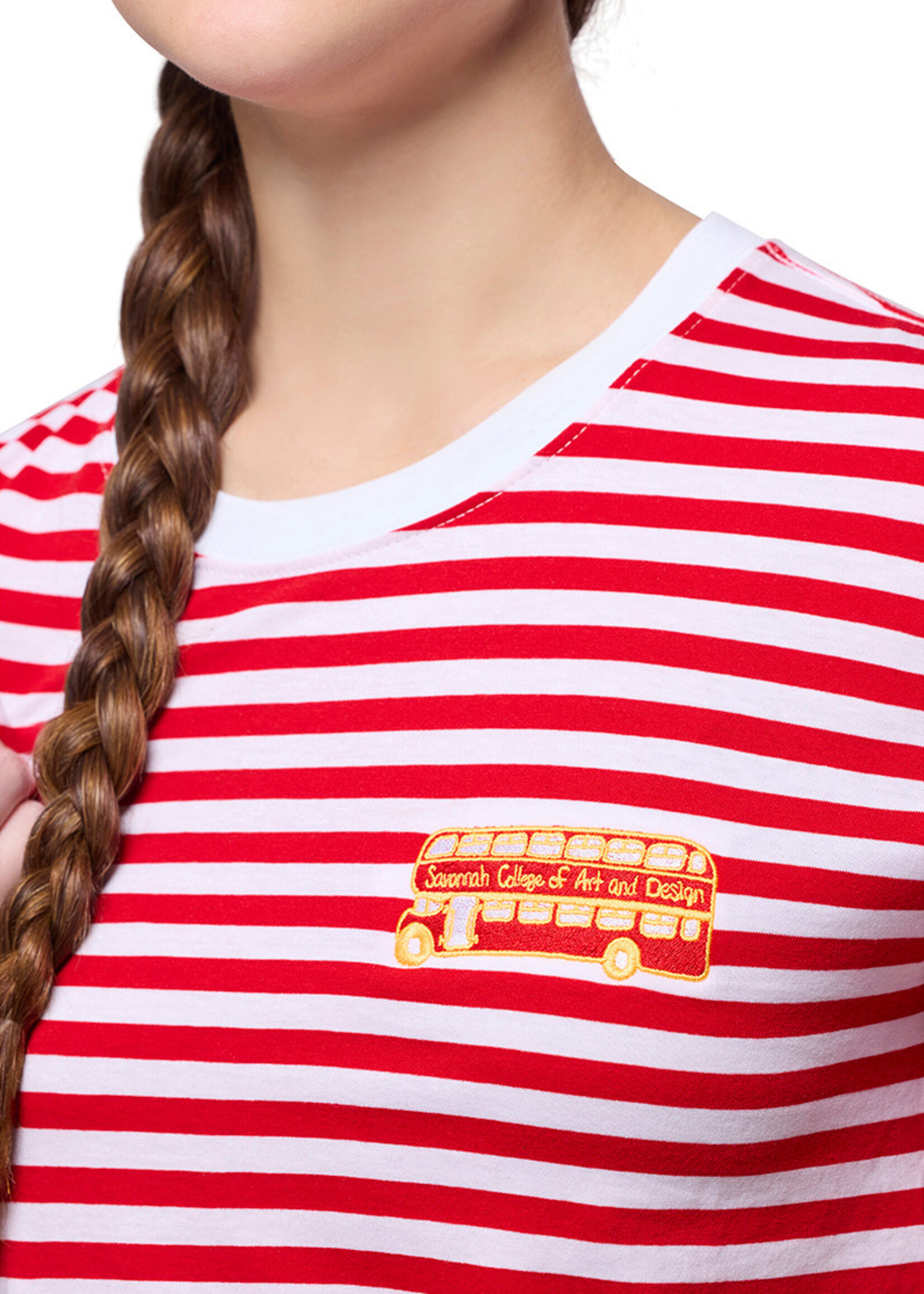 SCAD SCAD Striped Tshirt Double Decker Bus