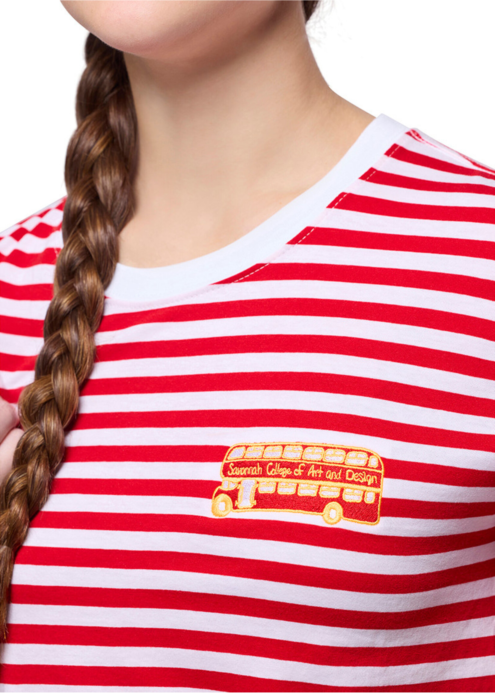 SCAD SCAD Striped Tshirt Double Decker Bus
