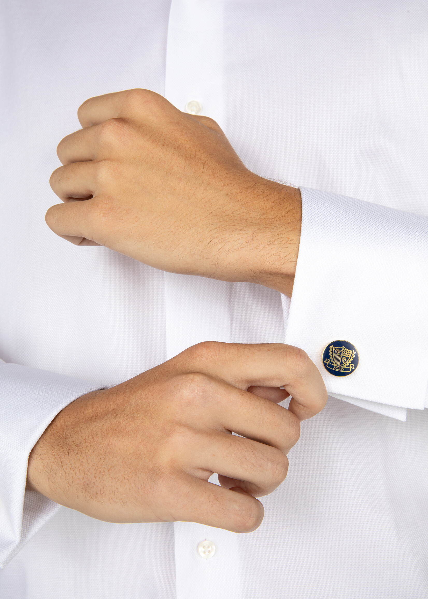 SCAD SCAD Crest Enamel Cufflinks