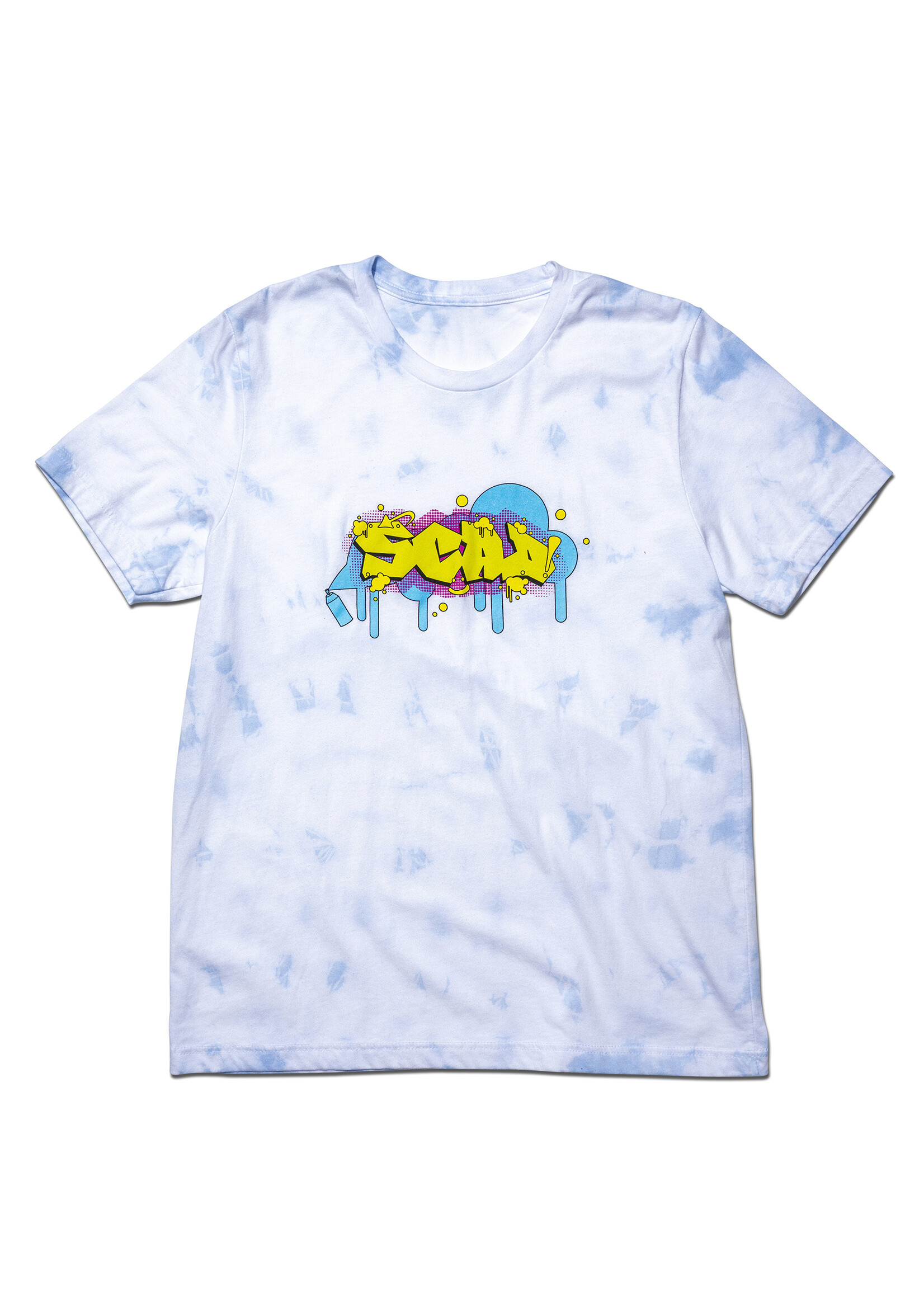 SCAD SCAD Spray Paint, Sky Blue Tie Dye T-Shirt