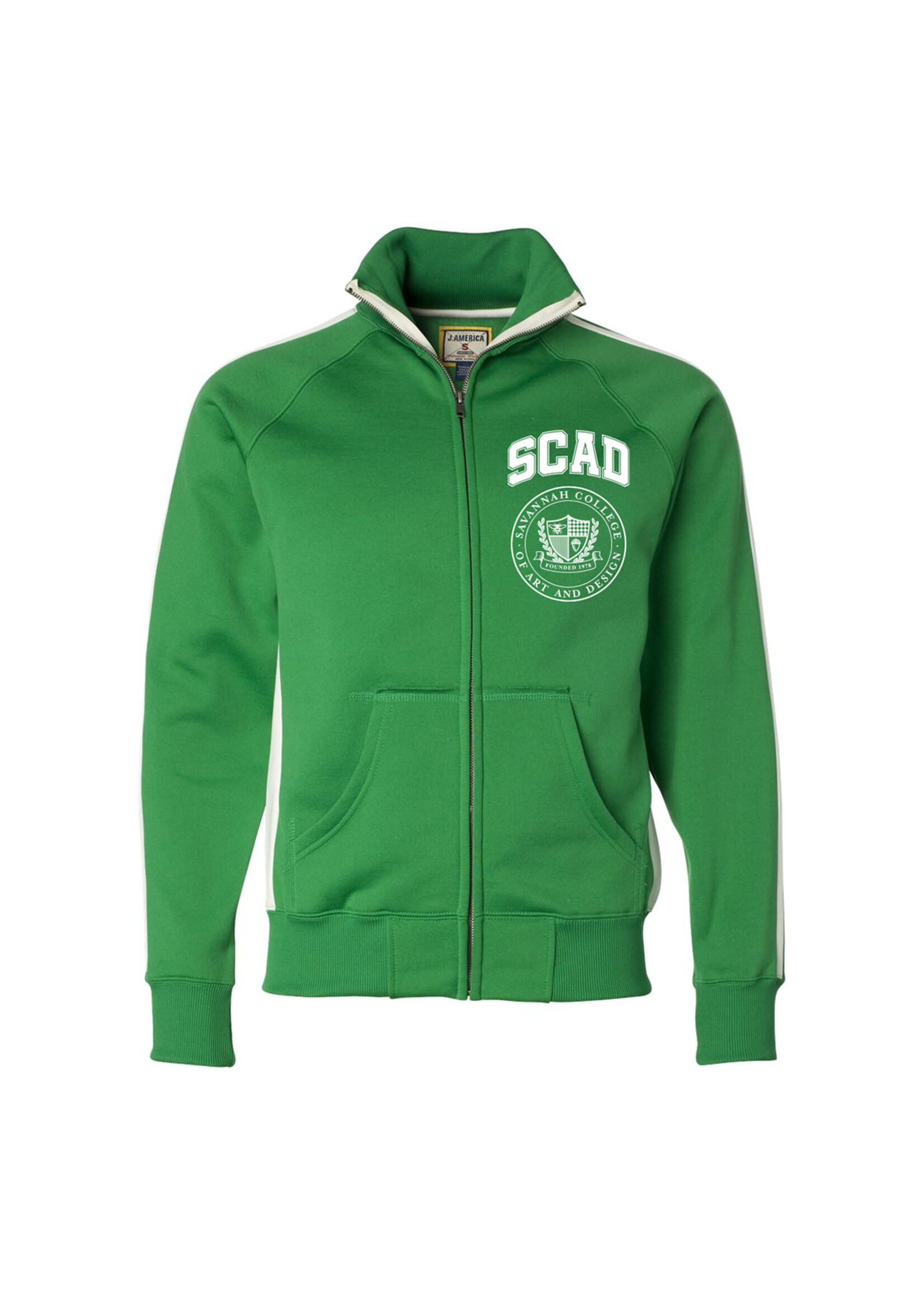 SCAD SCAD Crest Adult Track Jacket, Kelly Green