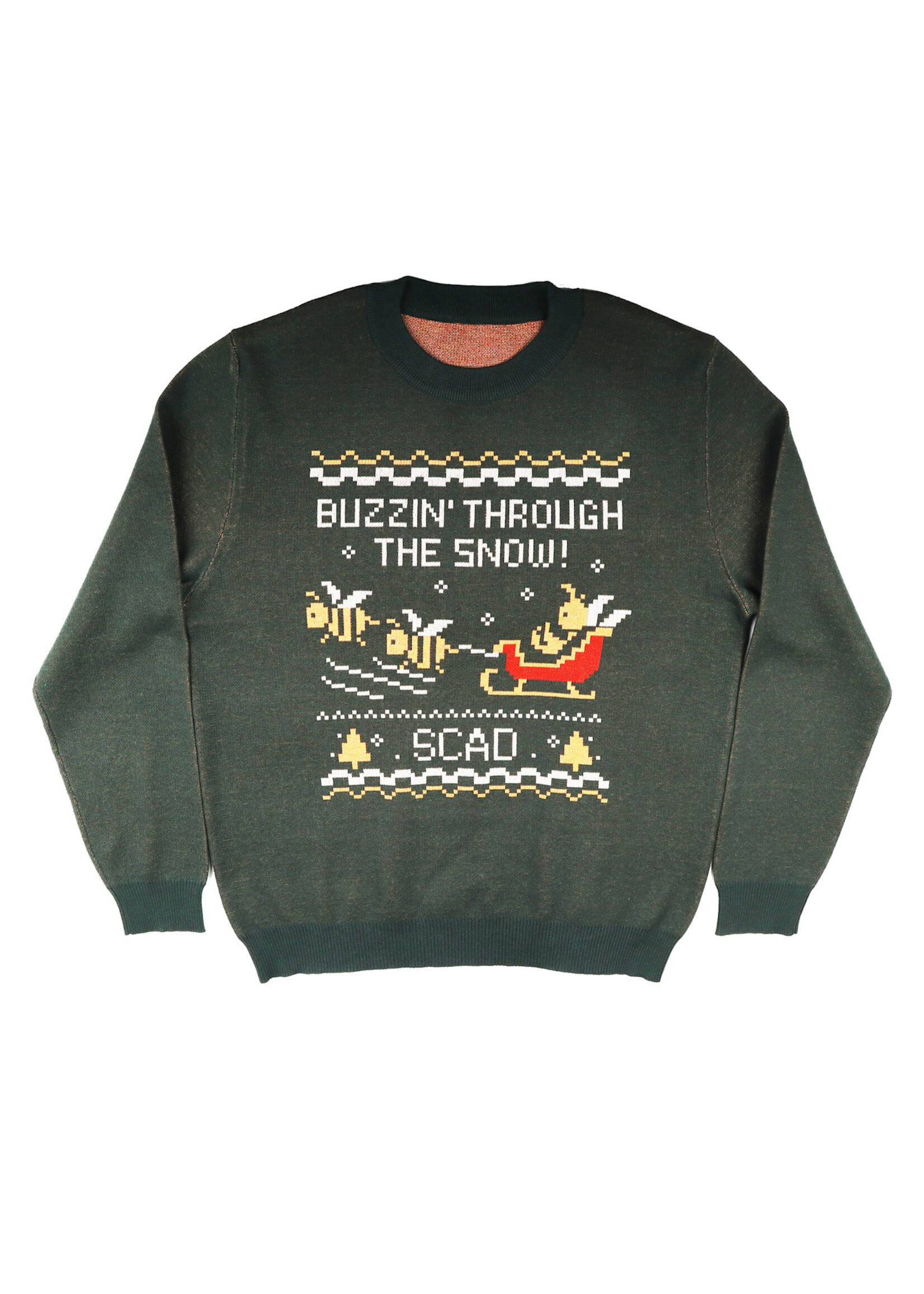 SCAD SCAD Sweater Forest Green Holiday Buzzin'