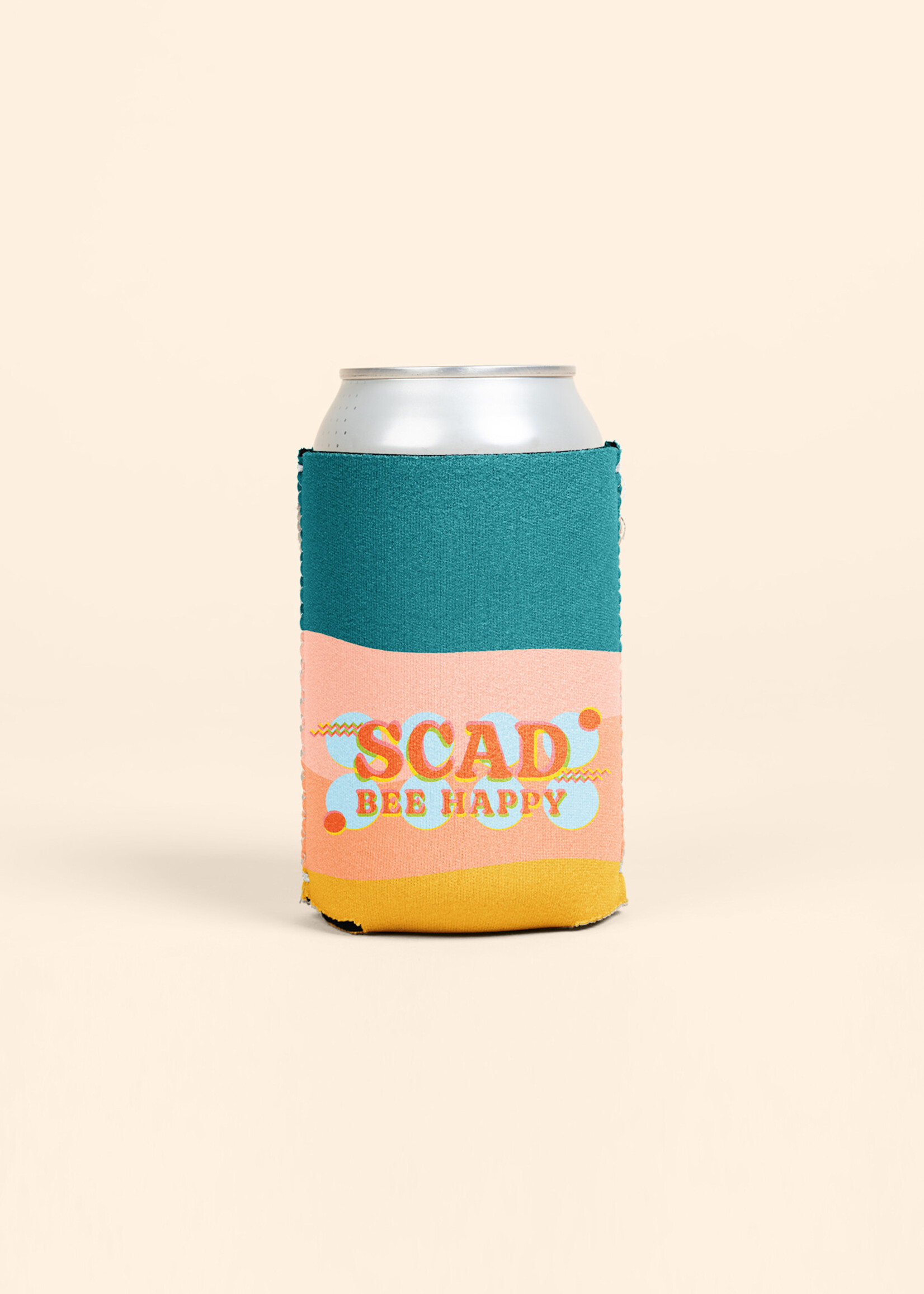 SCAD SCAD Bee Happy, Drink Koozie