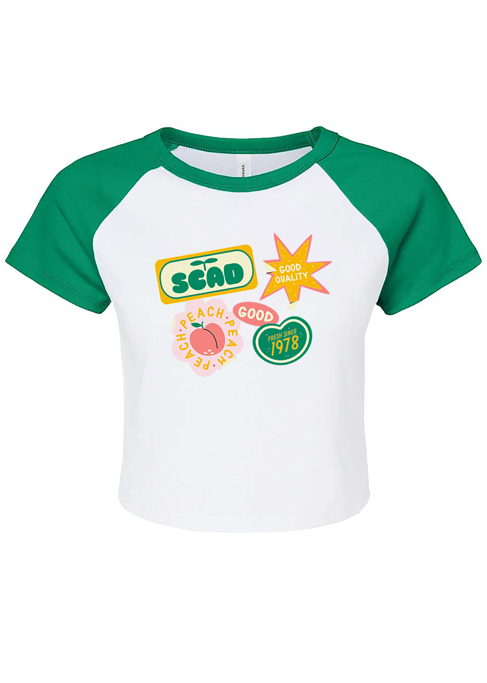 SCAD SCAD Farmer's Market Raglan Crop Top Green