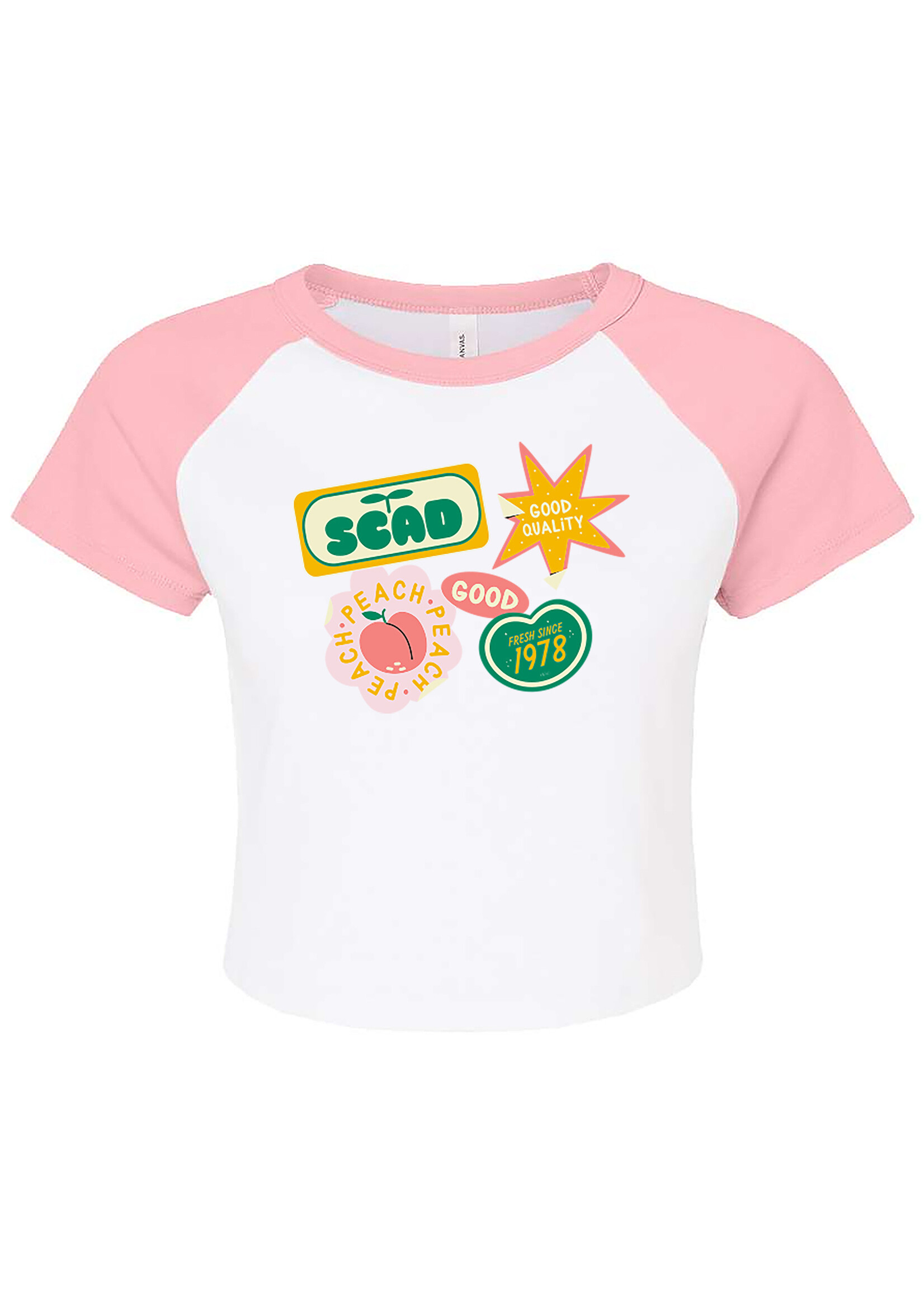 SCAD SCAD Farmer's Market Raglan Crop Top Pink