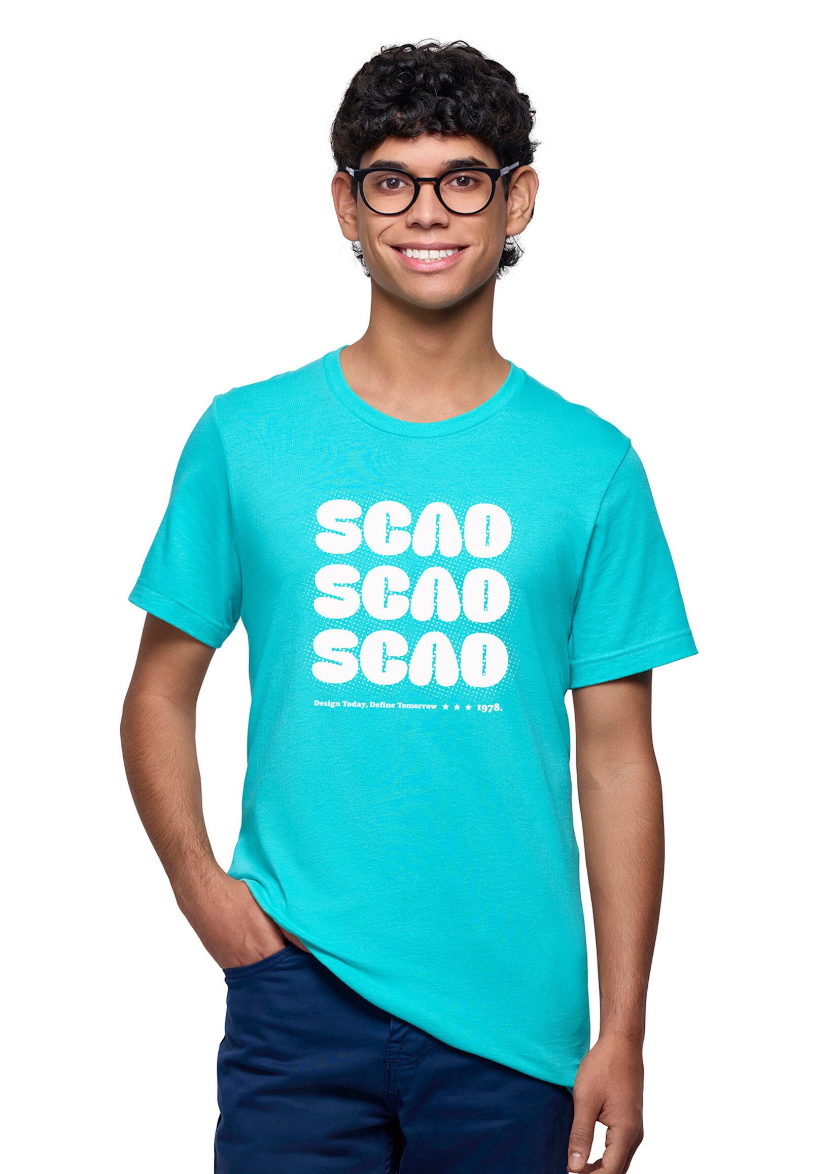 SCAD Triple SCAD Adult Unisex T-shirt Teal