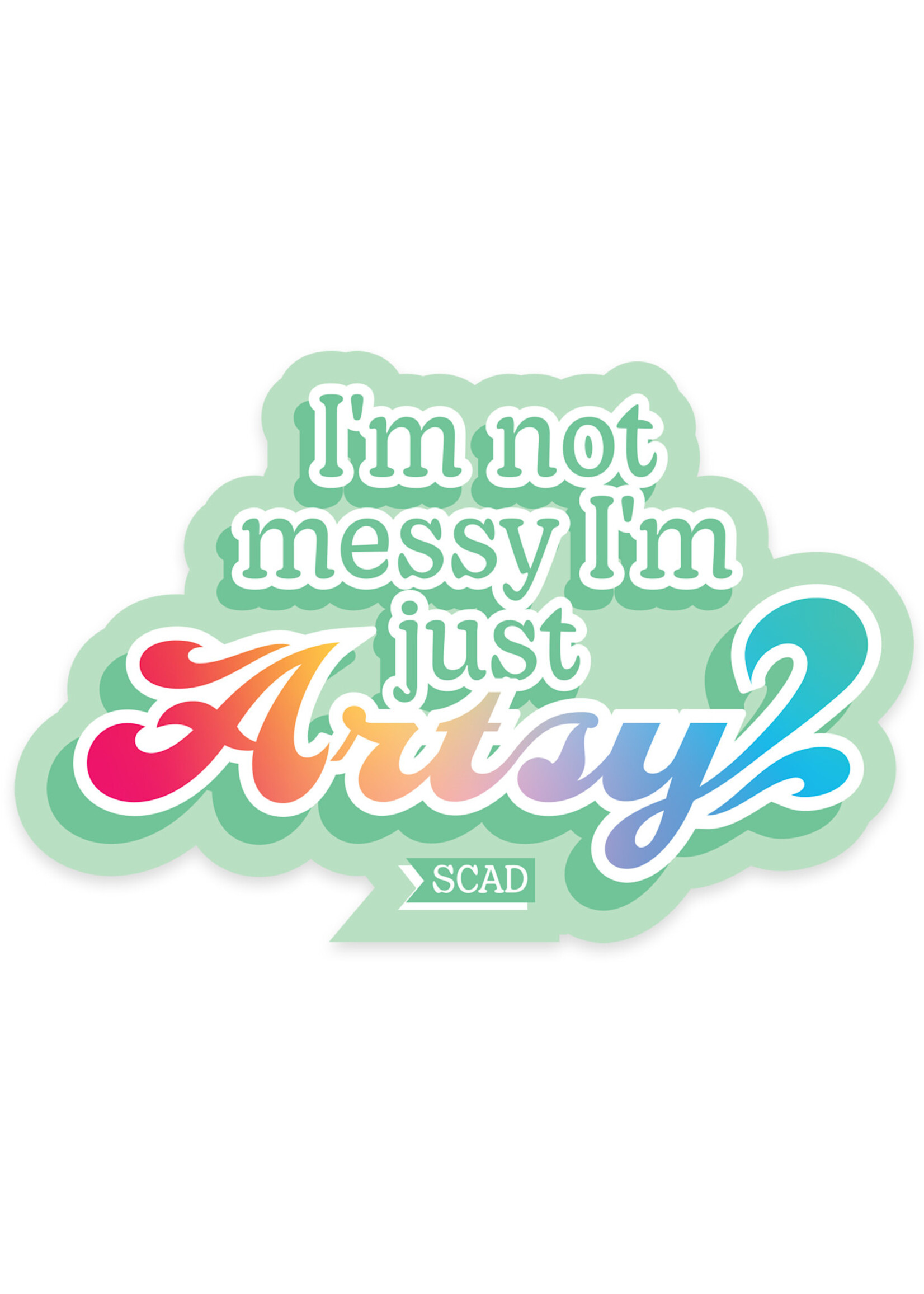 SCAD SCAD Artsy Vinyl Bumper Sticker