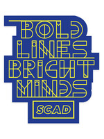 SCAD SCAD Bold Lines Vinyl Bumper Sticker