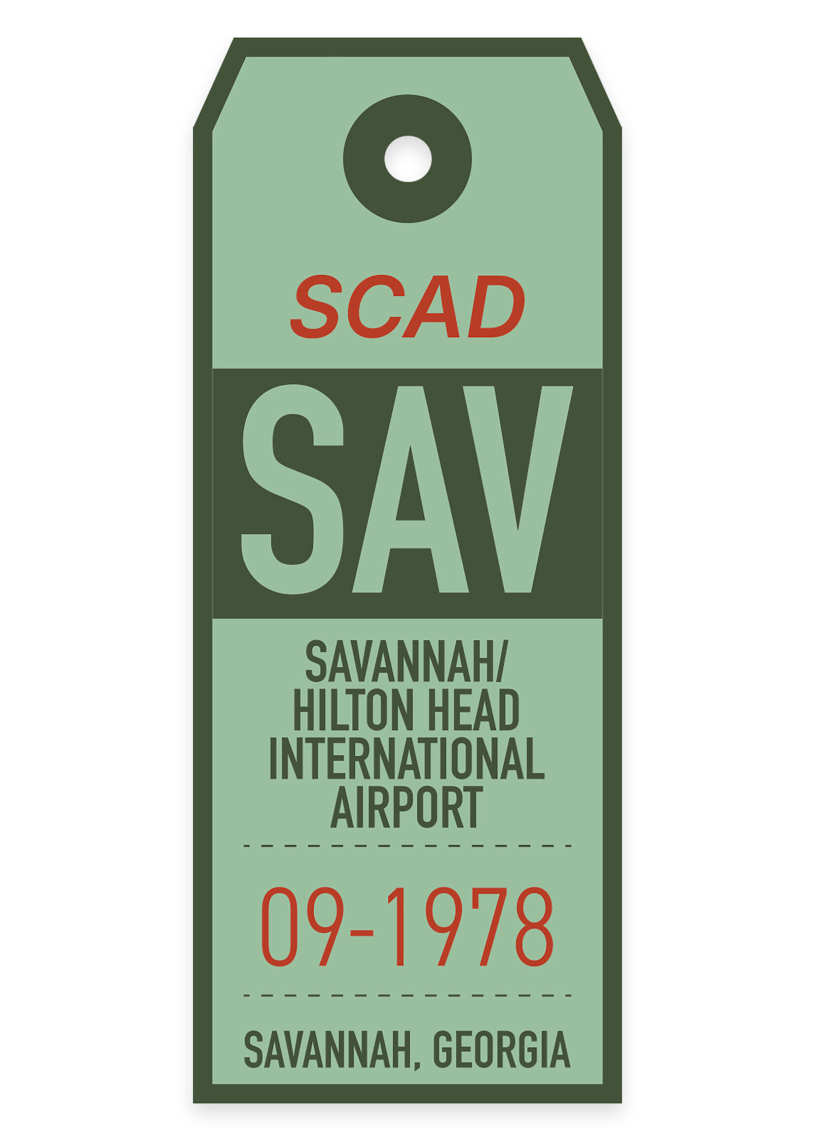 SCAD SCAD Destination SAV Clear Vinyl Bumper Sticker