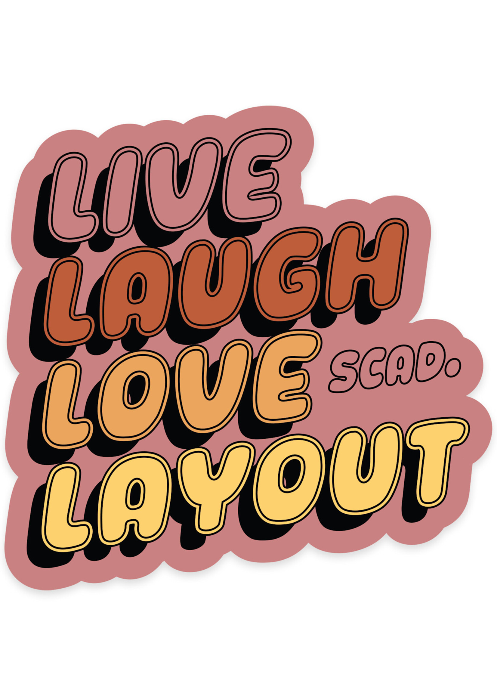 SCAD SCAD Layout Vinyl Bumper Sticker