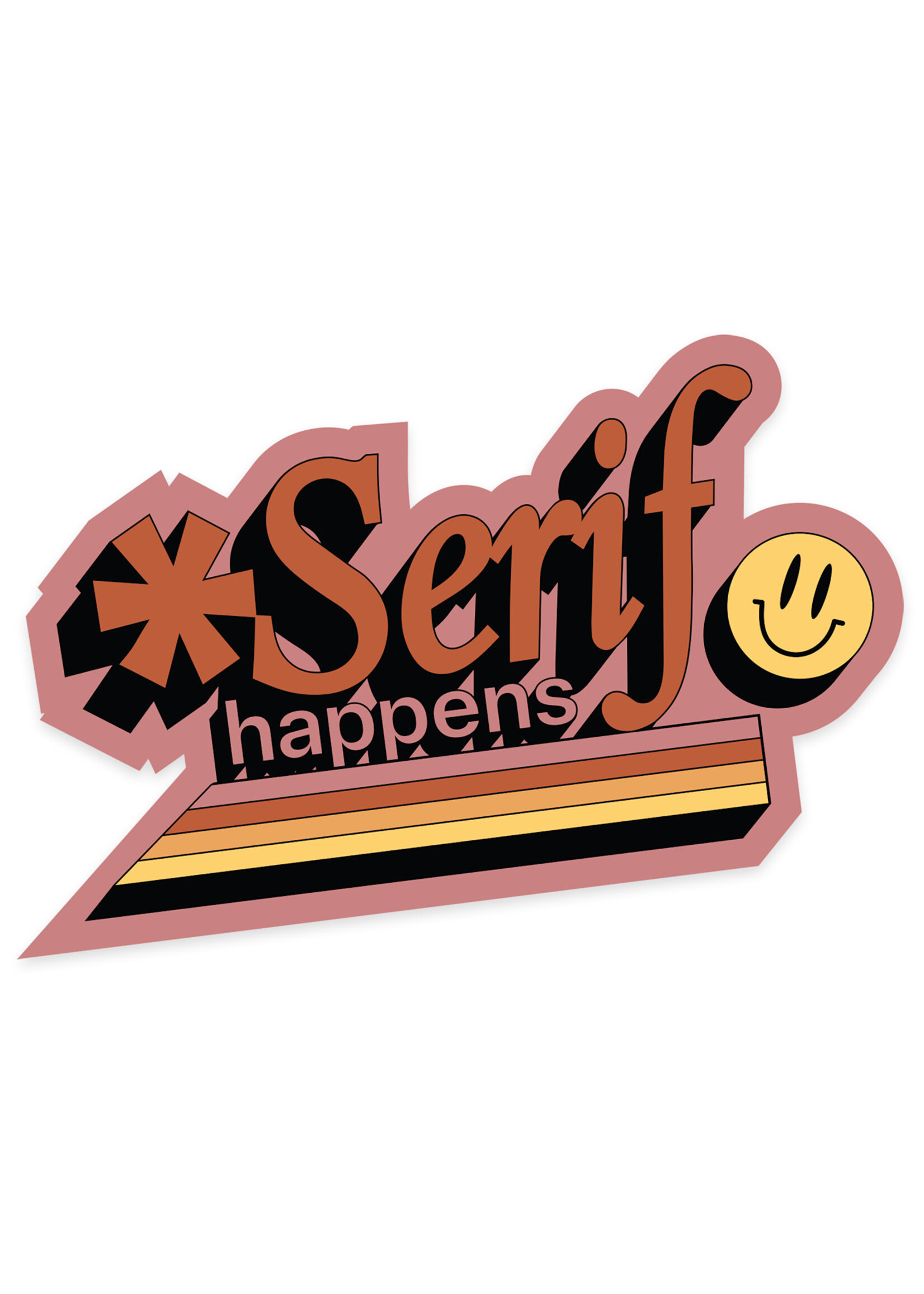 SCAD SCAD Serif Happens Vinyl Bumper Sticker