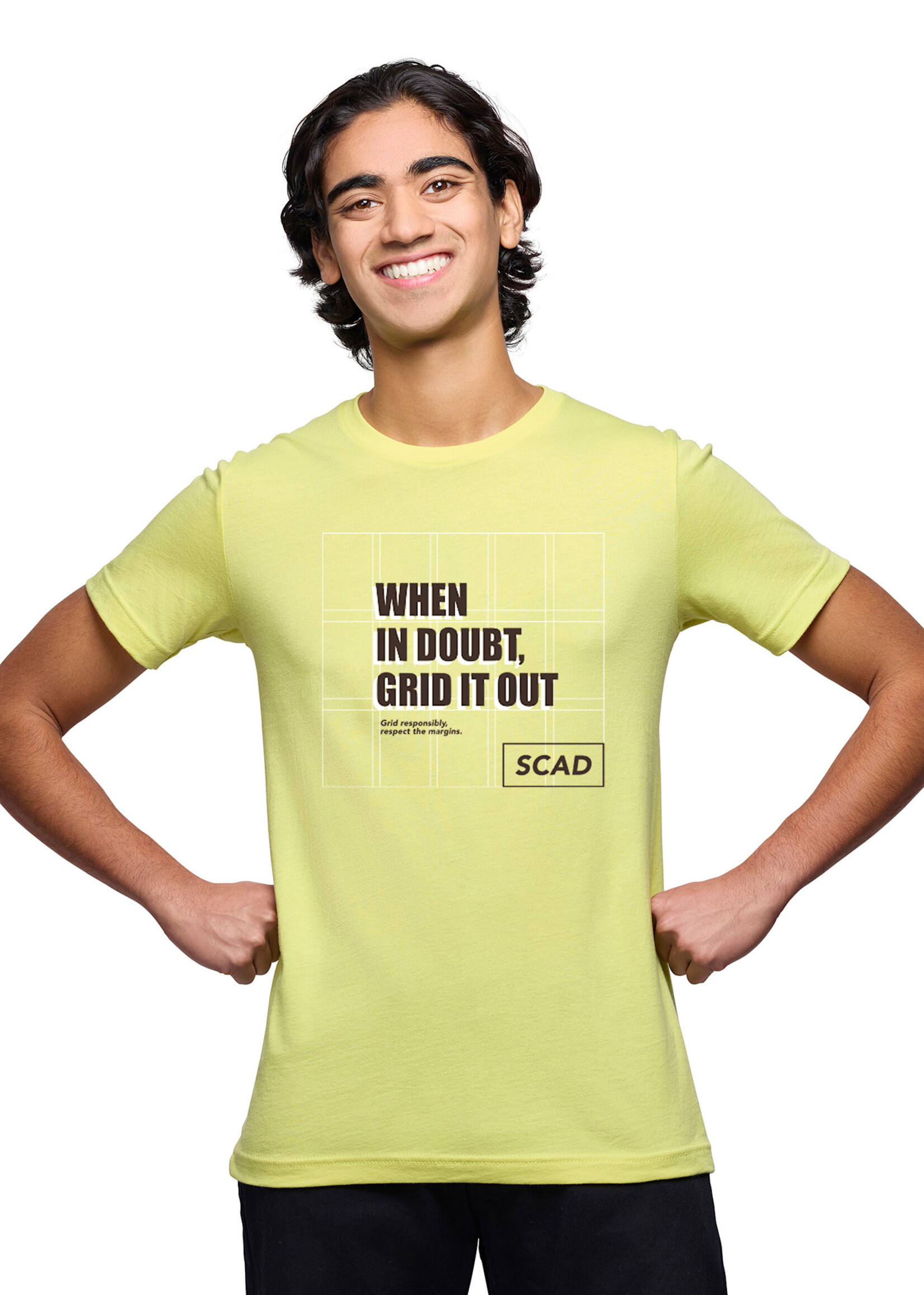 SCAD SCAD Grid Tshirt Citron