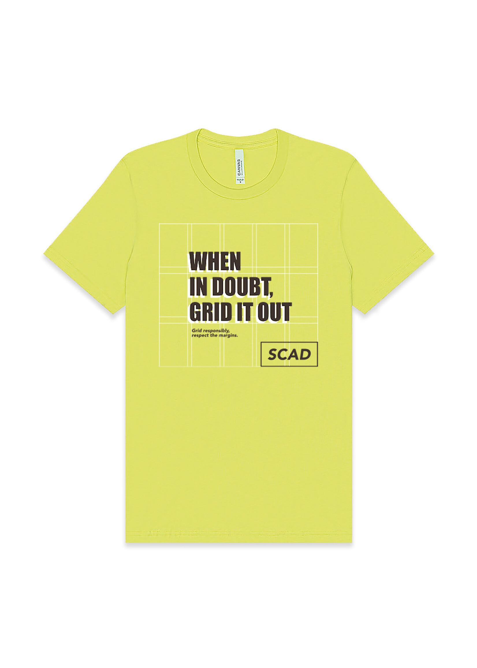 SCAD SCAD Grid Tshirt Citron