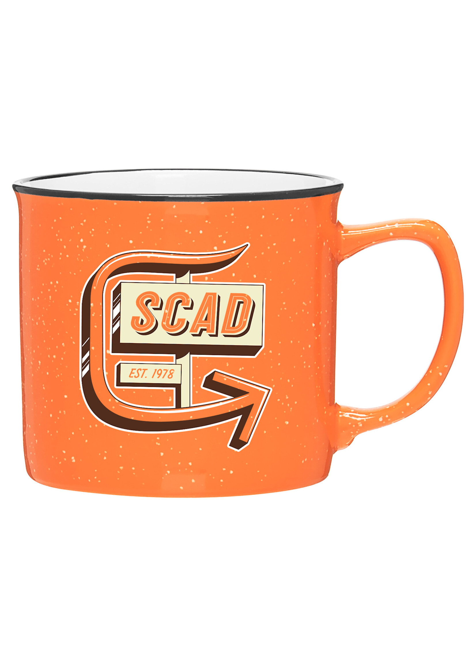 SCAD SCAD Drive Thru Mug Stoneware Orange