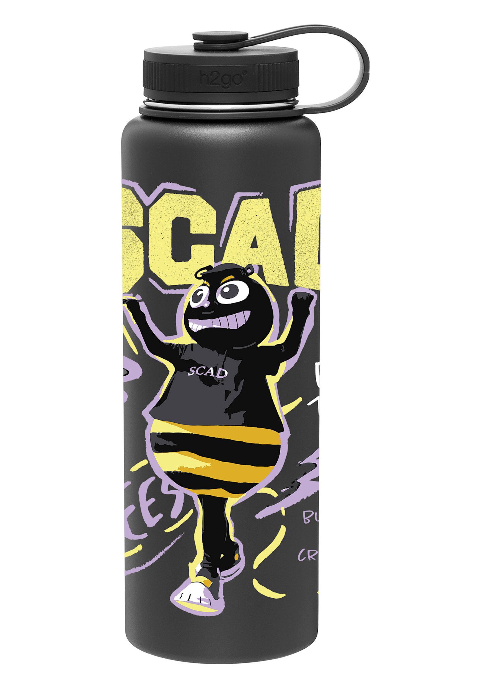 SCAD SCAD Art T Bee, SS Water Bottle Black
