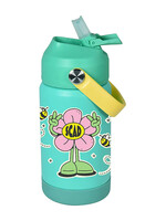SCAD SCAD Flower Power Teal Kids Water Bottle