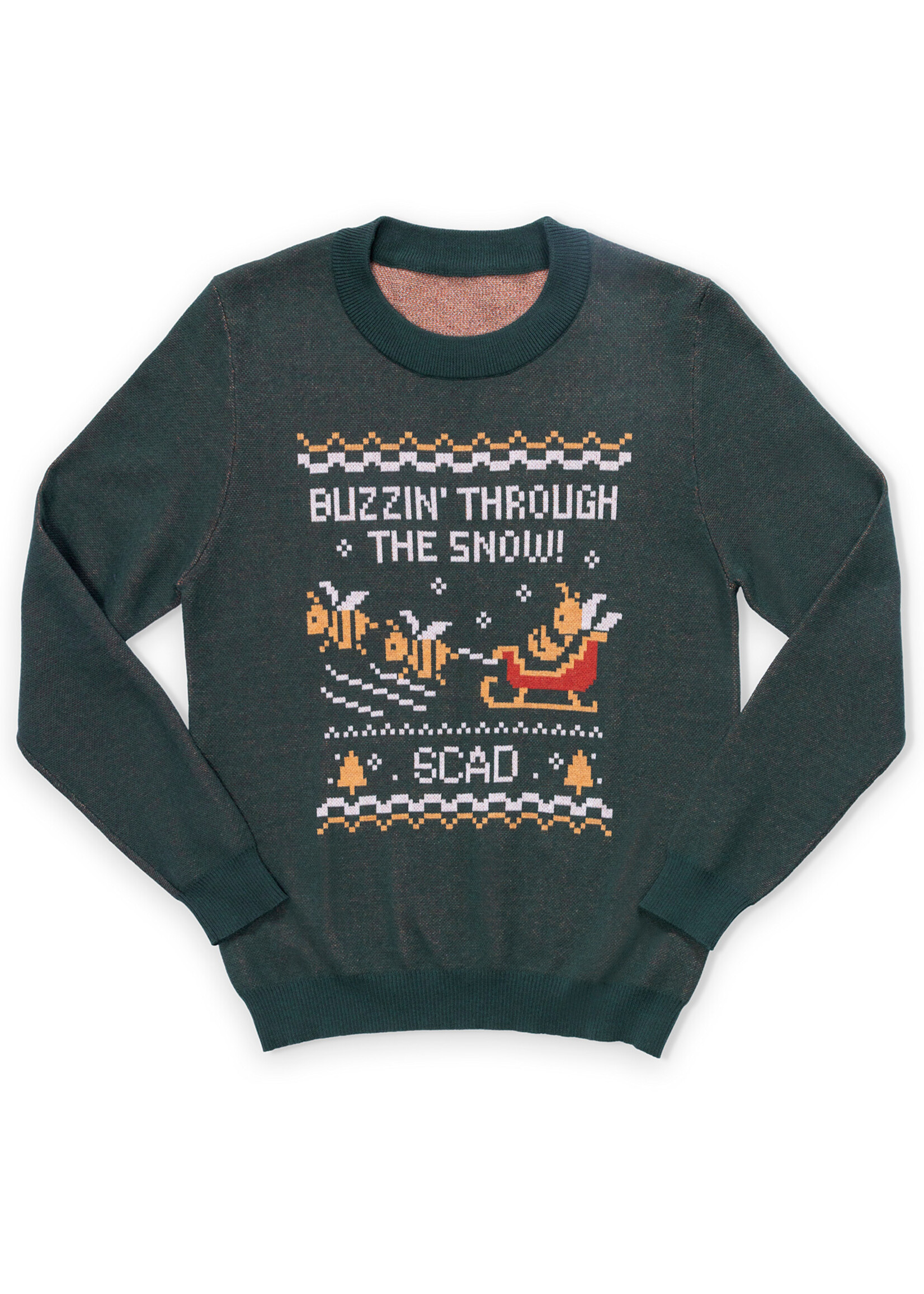 SCAD SCAD Sweater Forest Green Holiday Buzzin'