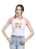 SCAD SCAD Farmer's Market Raglan Crop Top Pink