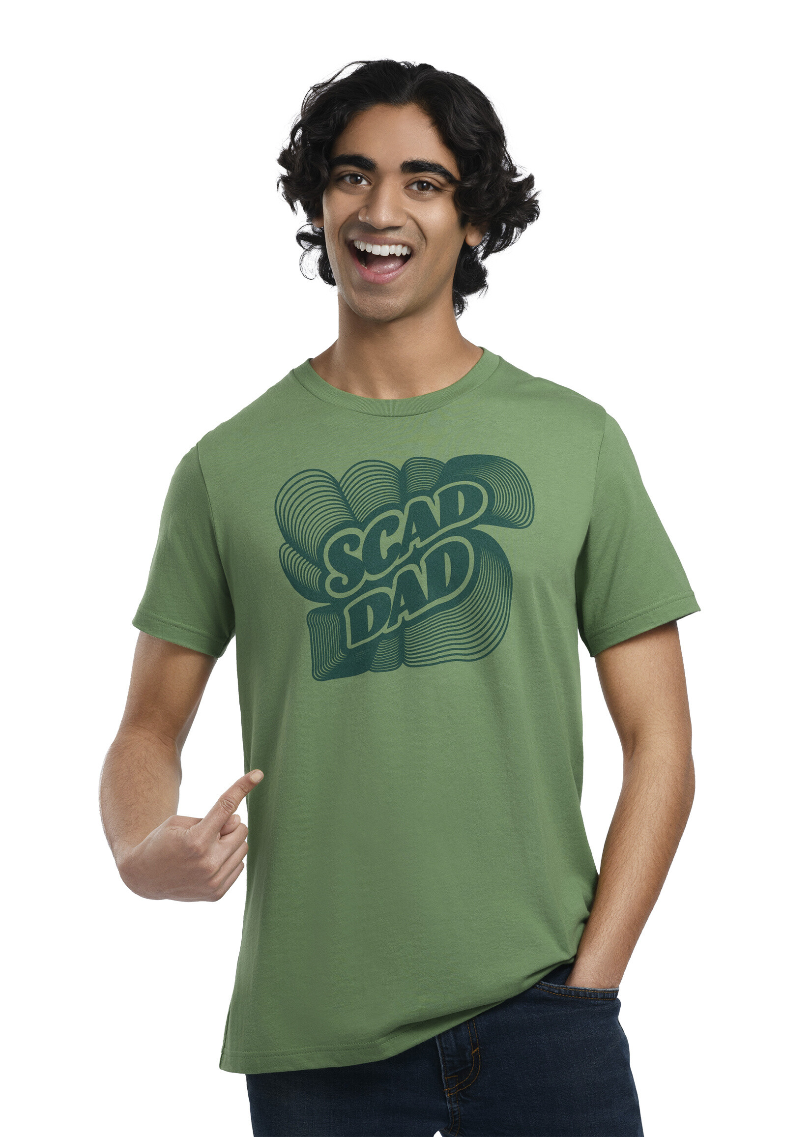 SCAD SCAD 70's Swirl Dad Adult Unisex T-shirt Leaf
