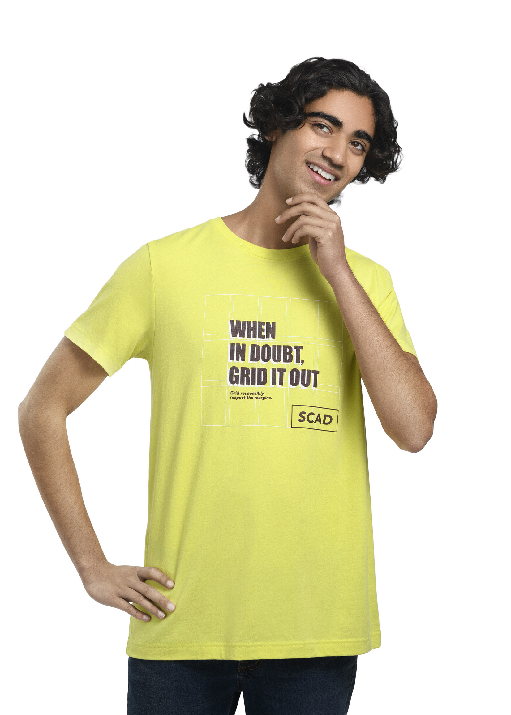 SCAD SCAD Grid Tshirt Citron