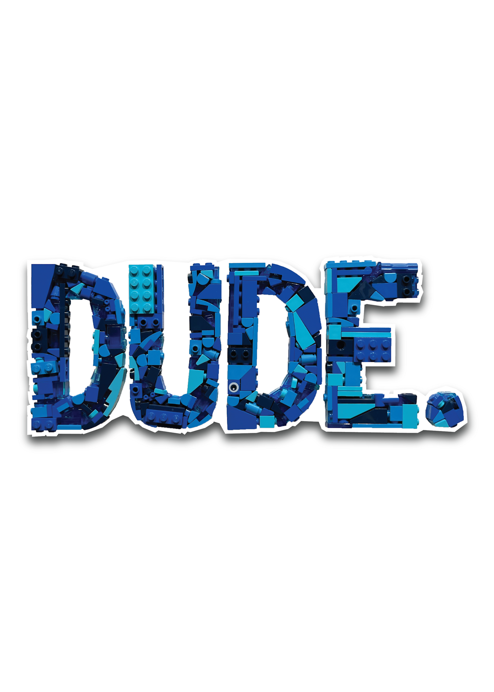 Billy Zurcher DUDE. Transparent Sticker