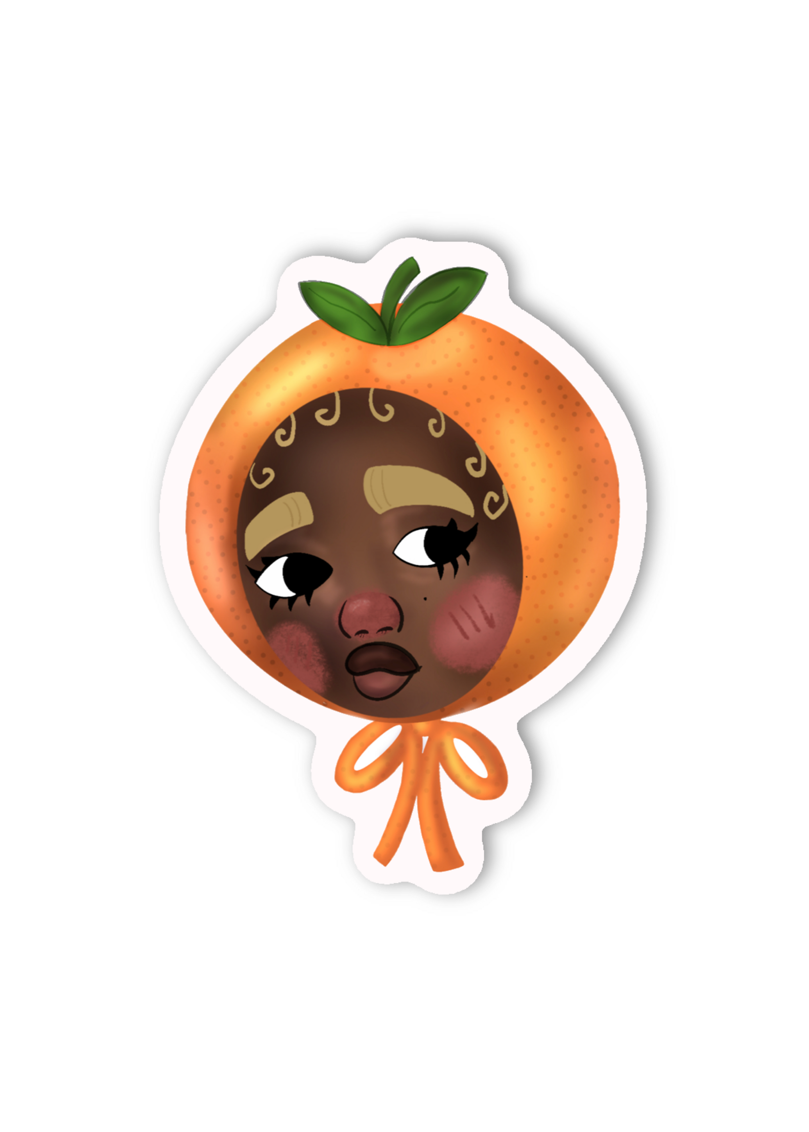 Erika Kimani Orange Girl Sticker