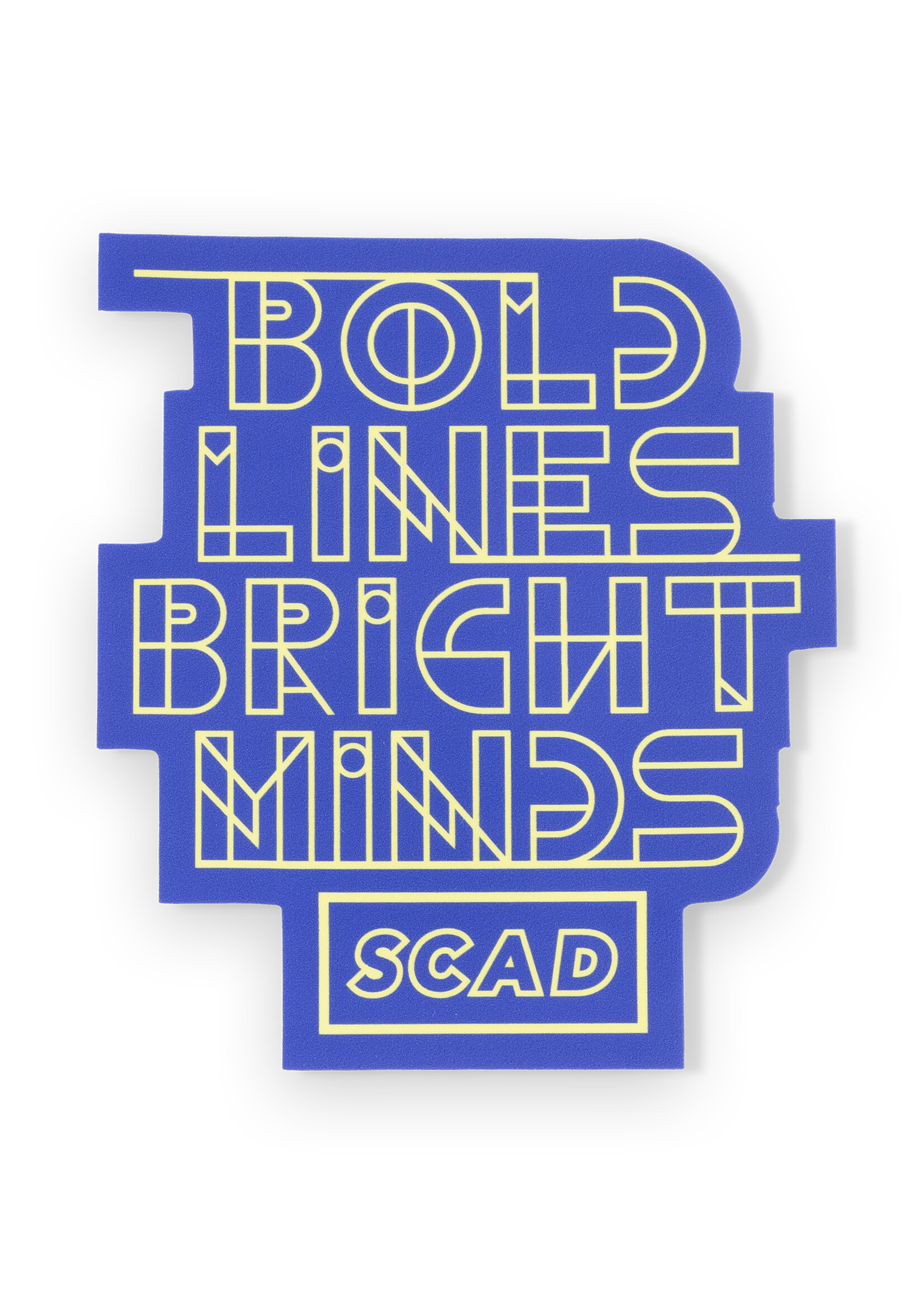 SCAD SCAD Bold Lines Vinyl Bumper Sticker