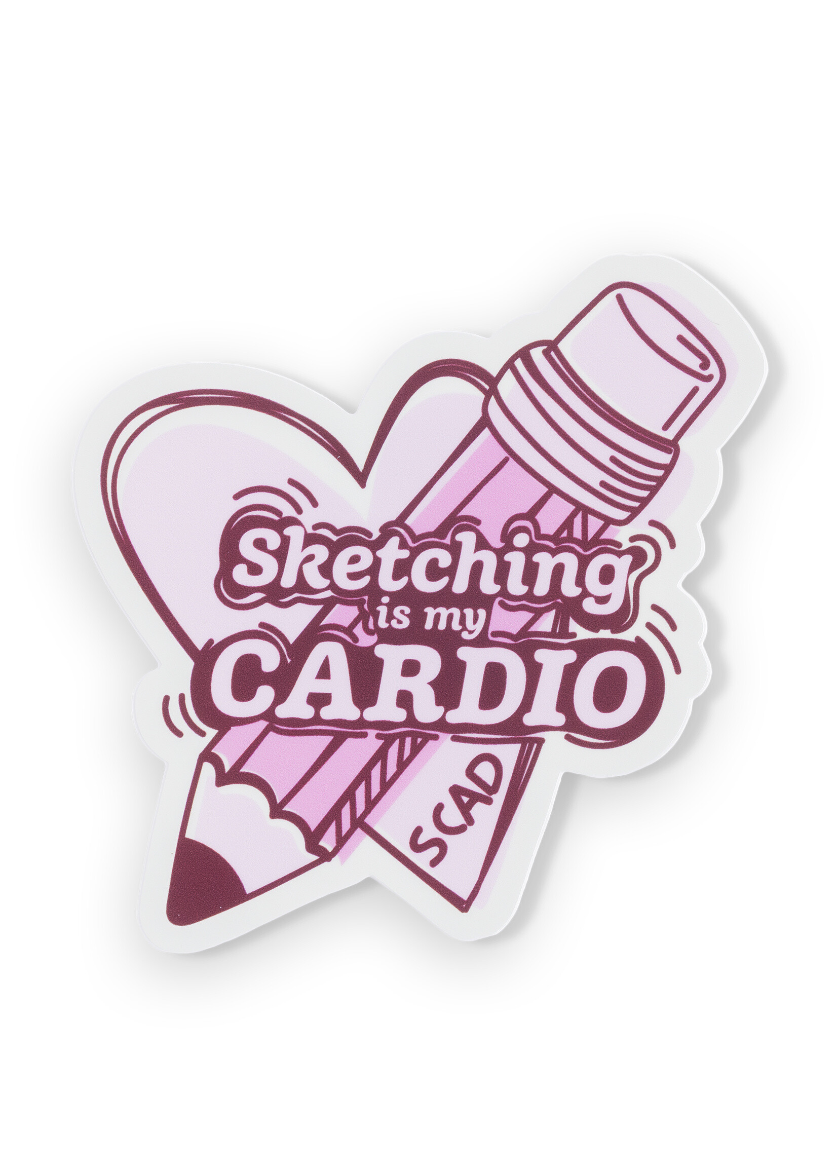 SCAD SCAD Cardio Vinyl Bumper Sticker